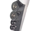  DOWN4SOUND PODS | DUAL 3.5" + DUAL 2" LARGE A-PILLAR SPEAKER PODS FOR THE 2015-2020 CHEVROLET TAHOE, SUBURBAN & GMC YUKON 