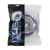  DOWN4SOUND |  D4S-44GKITCCA-BLCL |  4 GAUGE 4-CHANNEL CCA AMPLIFIER KIT - BLUE / CLEAR 