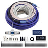  DOWN4SOUND |  D4S-44GKITCCA-BLCL |  4 GAUGE 4-CHANNEL CCA AMPLIFIER KIT - BLUE / CLEAR 