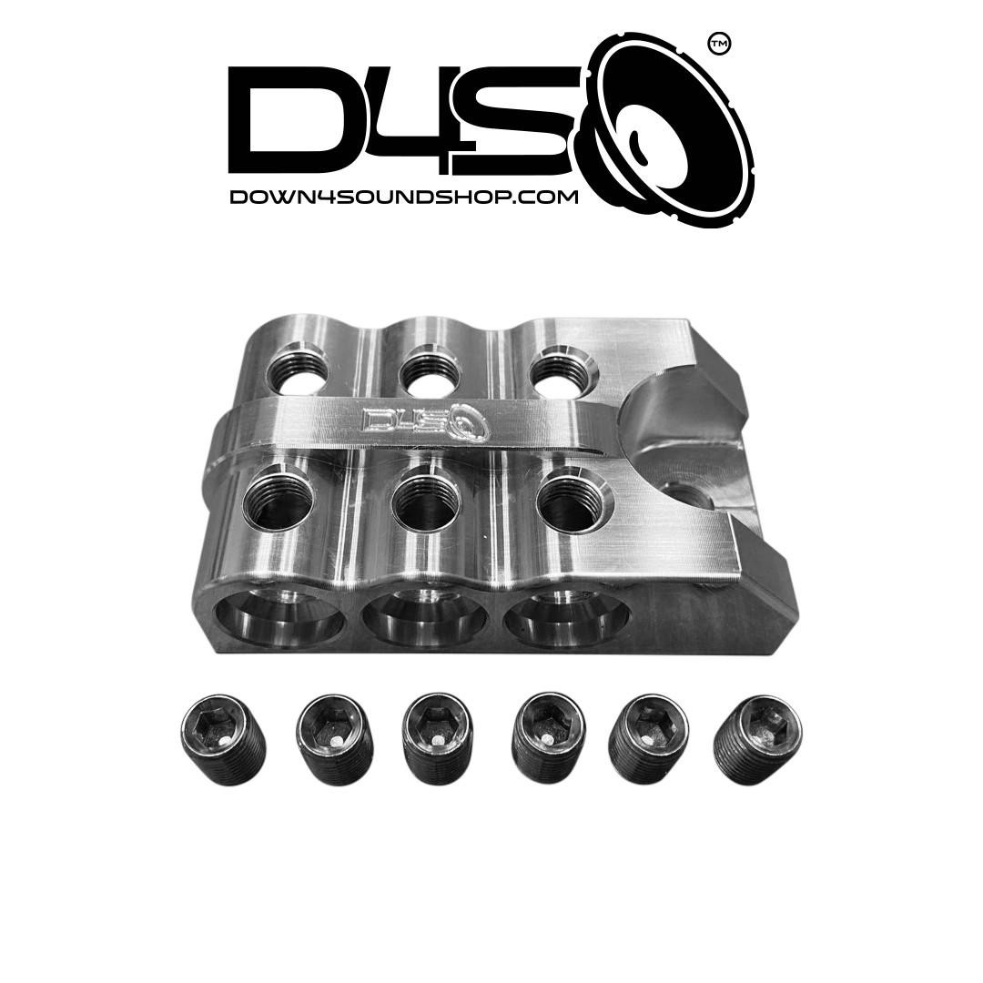 DOWN4SOUND | 6 SPOT - D4S BATTERY DISTRO BLOCK - 1/0 AWG INPUT