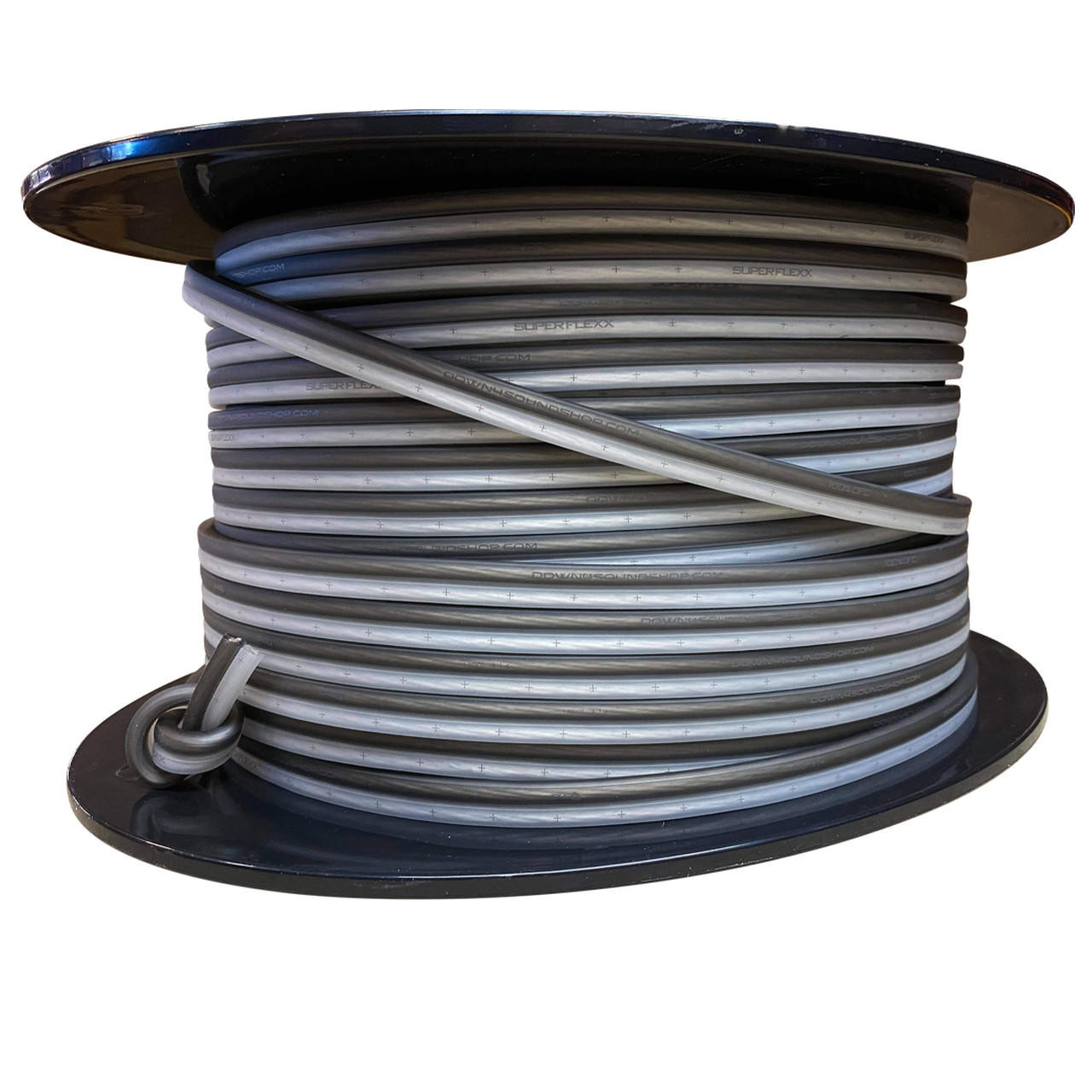 DOWN4SOUND | 250FT 14G OFC SPEAKER WIRE ( BLACK & CLEAR