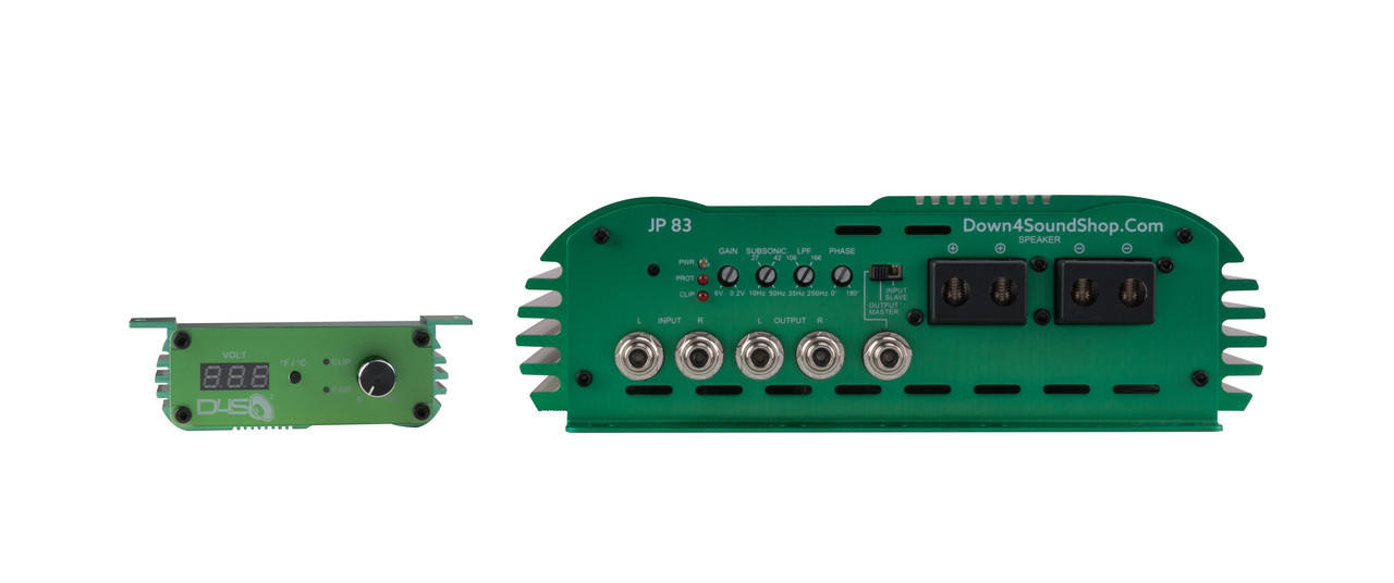 DOWN4SOUND | JP83 GREEN | 8300W RMS AMPLIFIER - Down4Sound Shop