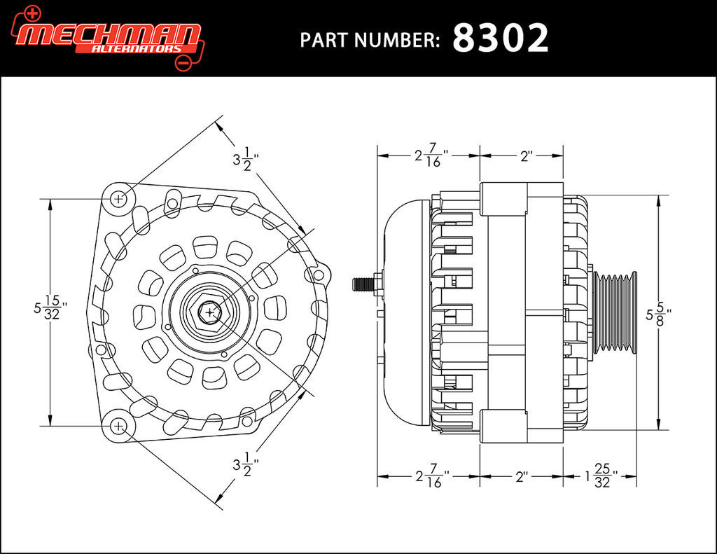 MECHMAN | E SERIES 400 AMP PURPLE BILLET GM TRUCK 05-13