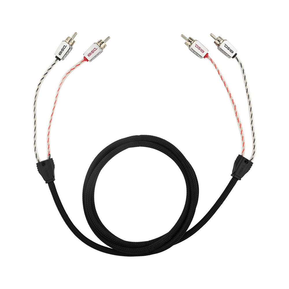 DS18 HQRCA-6FT Dual Twist RCA Cable - 6 Ft Long