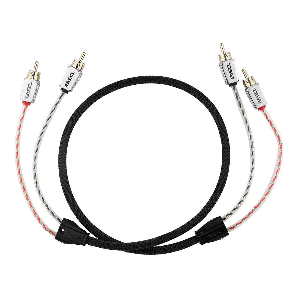 DS18 HQRCA-3FT Dual Twist RCA Cable - 3 Ft Long
