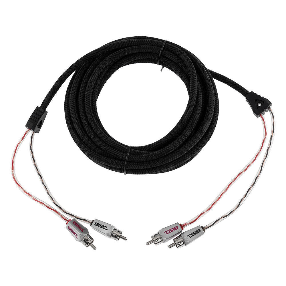 DS18 HQRCA-20FT Dual Twist RCA Cable - 20 Ft Long