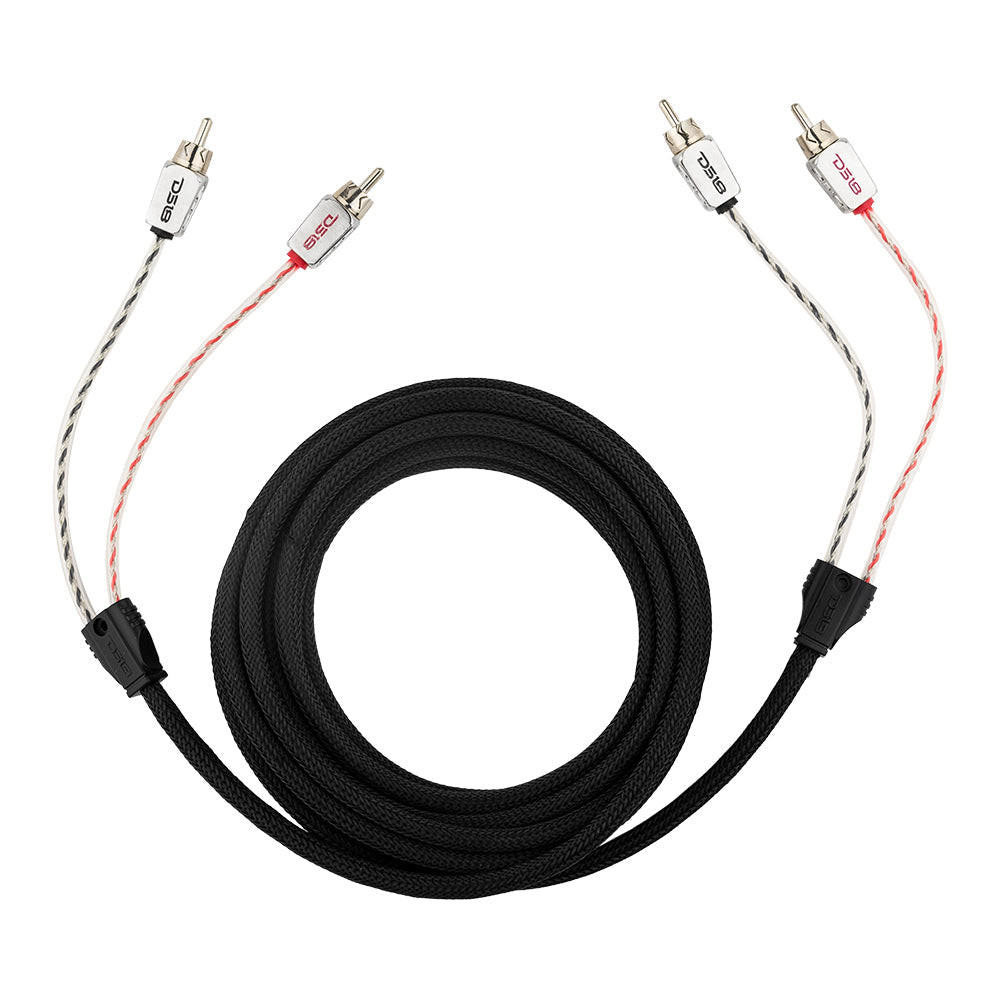 DS18 HQRCA-16FT Dual Twist RCA Cable - 16 Ft Long