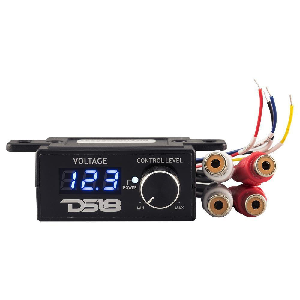 DS18 BKVR Universal Bass Knob with Voltmeter And Remote On