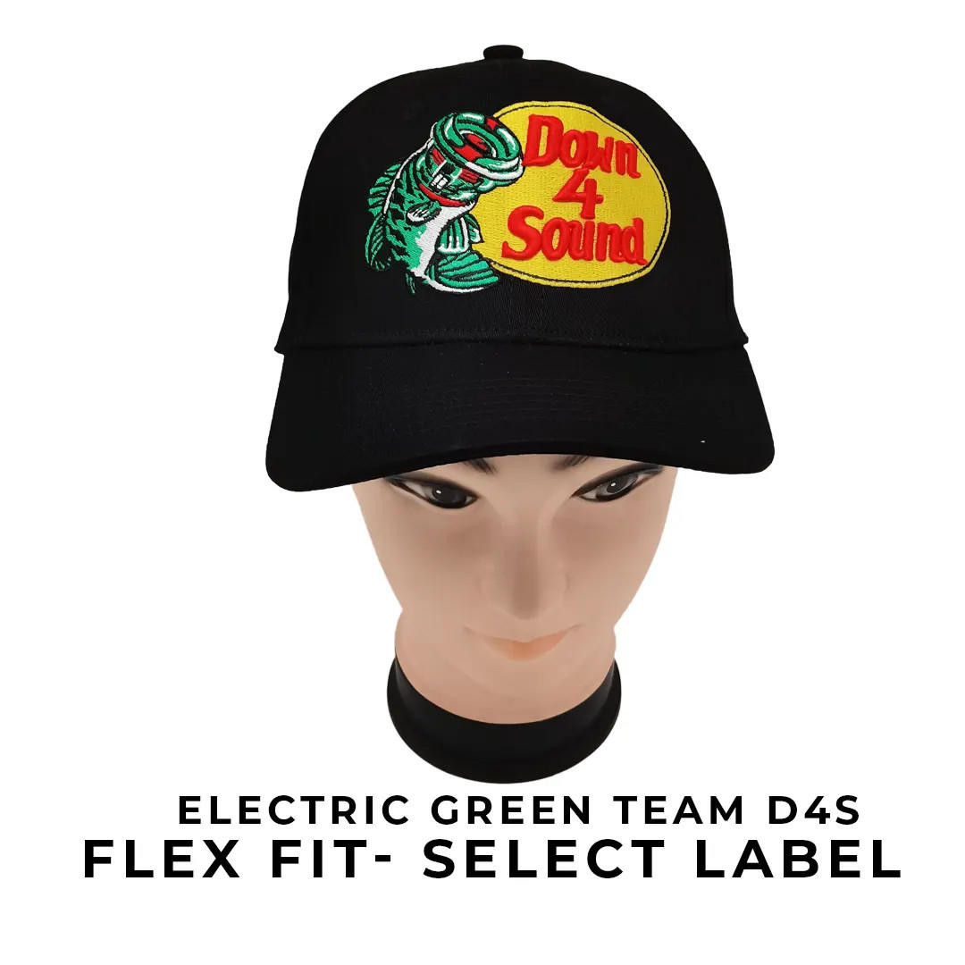 DOWN4SOUND | TEAM D4S BASSHEAD PRO SELECT LABEL FLEX FIT CURVED