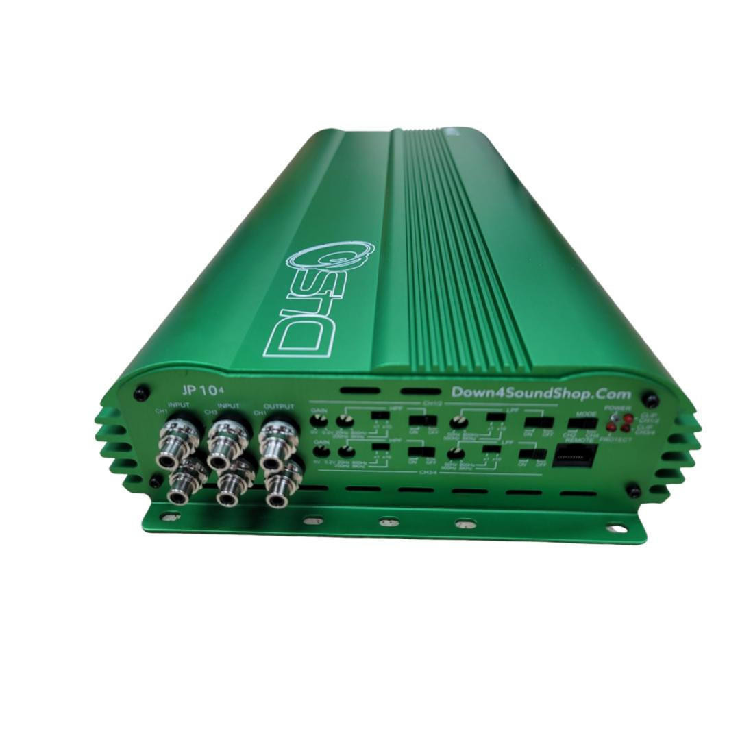 DOWN4SOUND | JP 10.4 GREEN | 6000W RMS | 4 CHANNEL AMPLIFIER