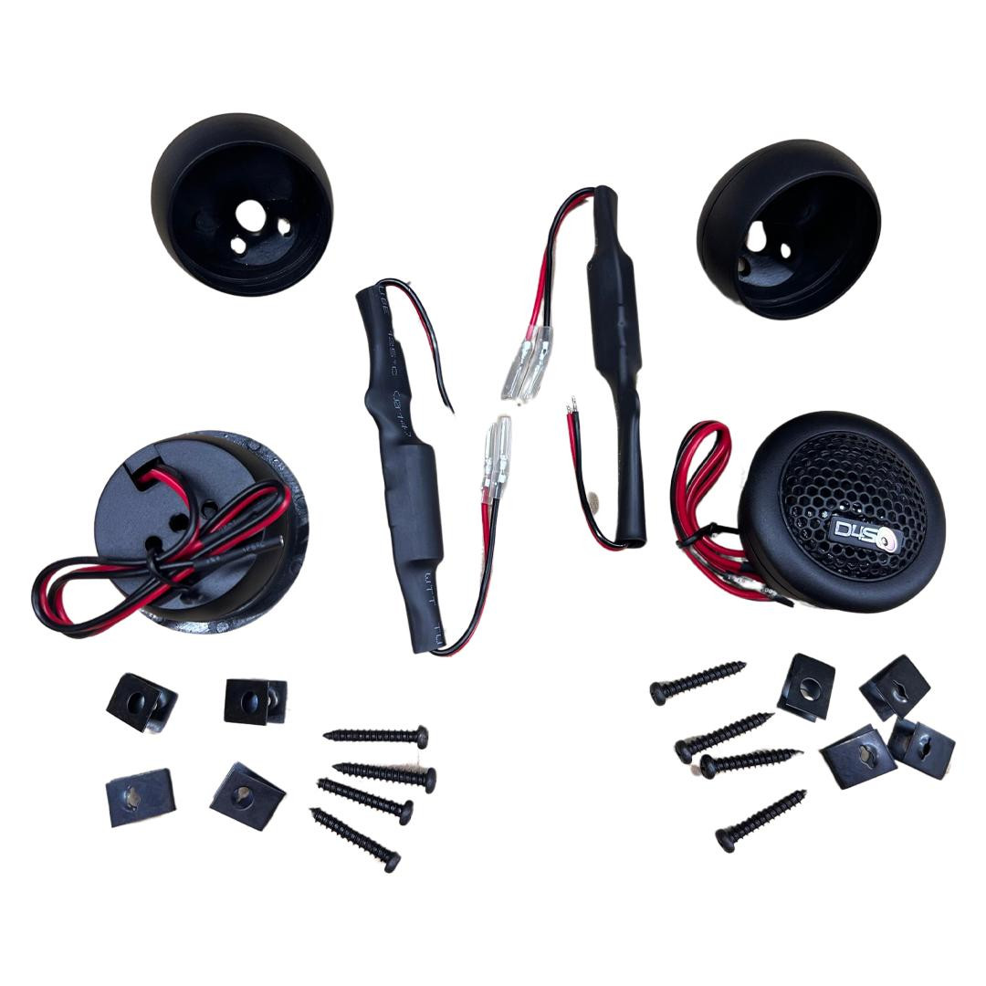DOWN4SOUND | CFXT1 - 1 INCH CAR AUDIO TWEETERS - 80W RMS | (PAIR