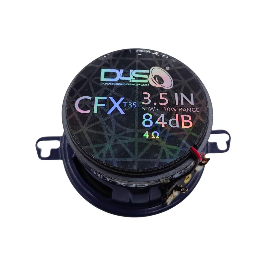 DOWN4SOUND | CFXT35 - 3.5 INCH CAR AUDIO SPEAKERS - 130W RMS (PAIR