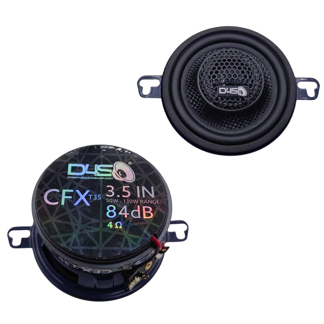 DOWN4SOUND | CFXT35 - 3.5 INCH CAR AUDIO SPEAKERS - 130W RMS (PAIR