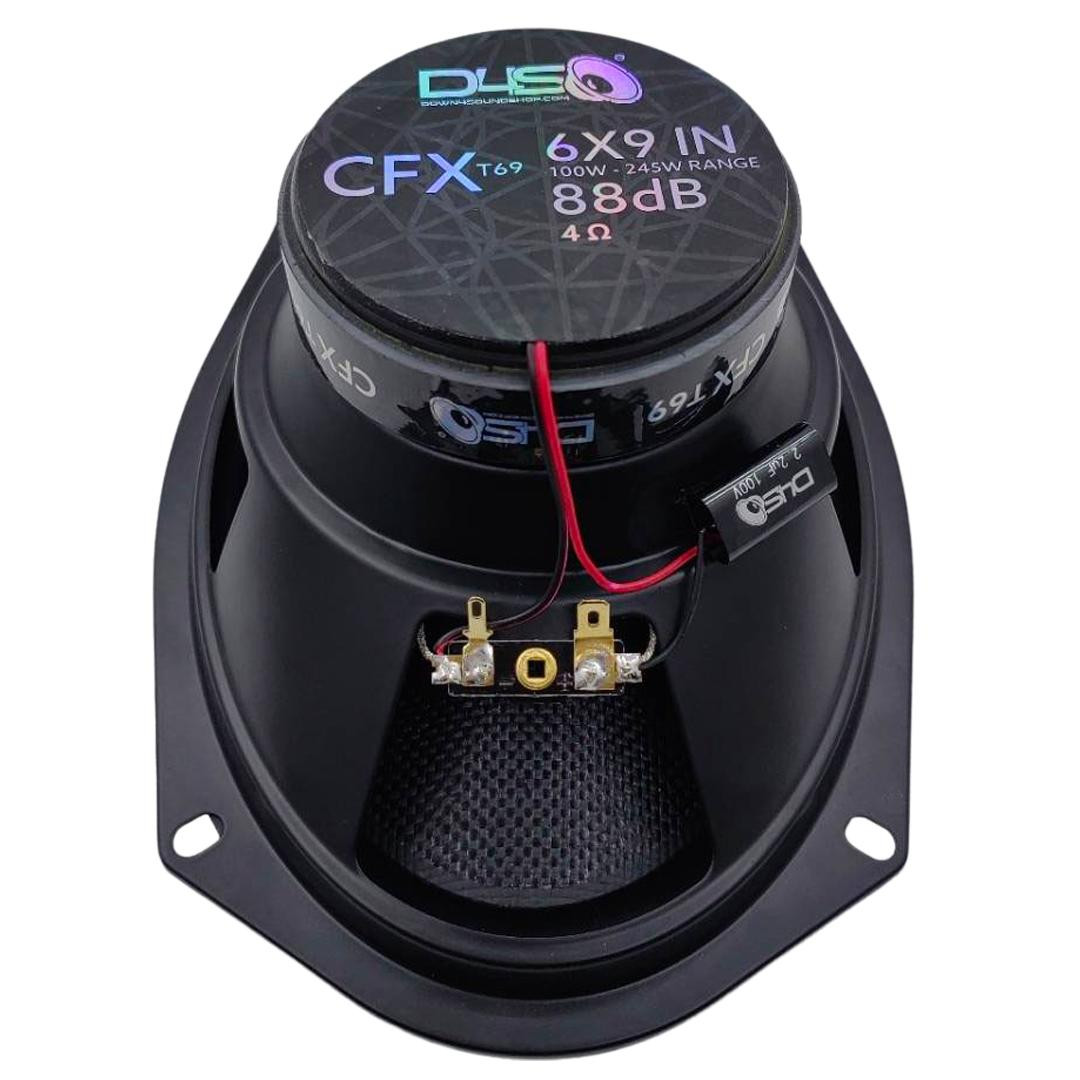 DOWN4SOUND CFXT69 - 6x9 INCH CAR AUDIO SPEAKERS - 245W RMS ( PAIR