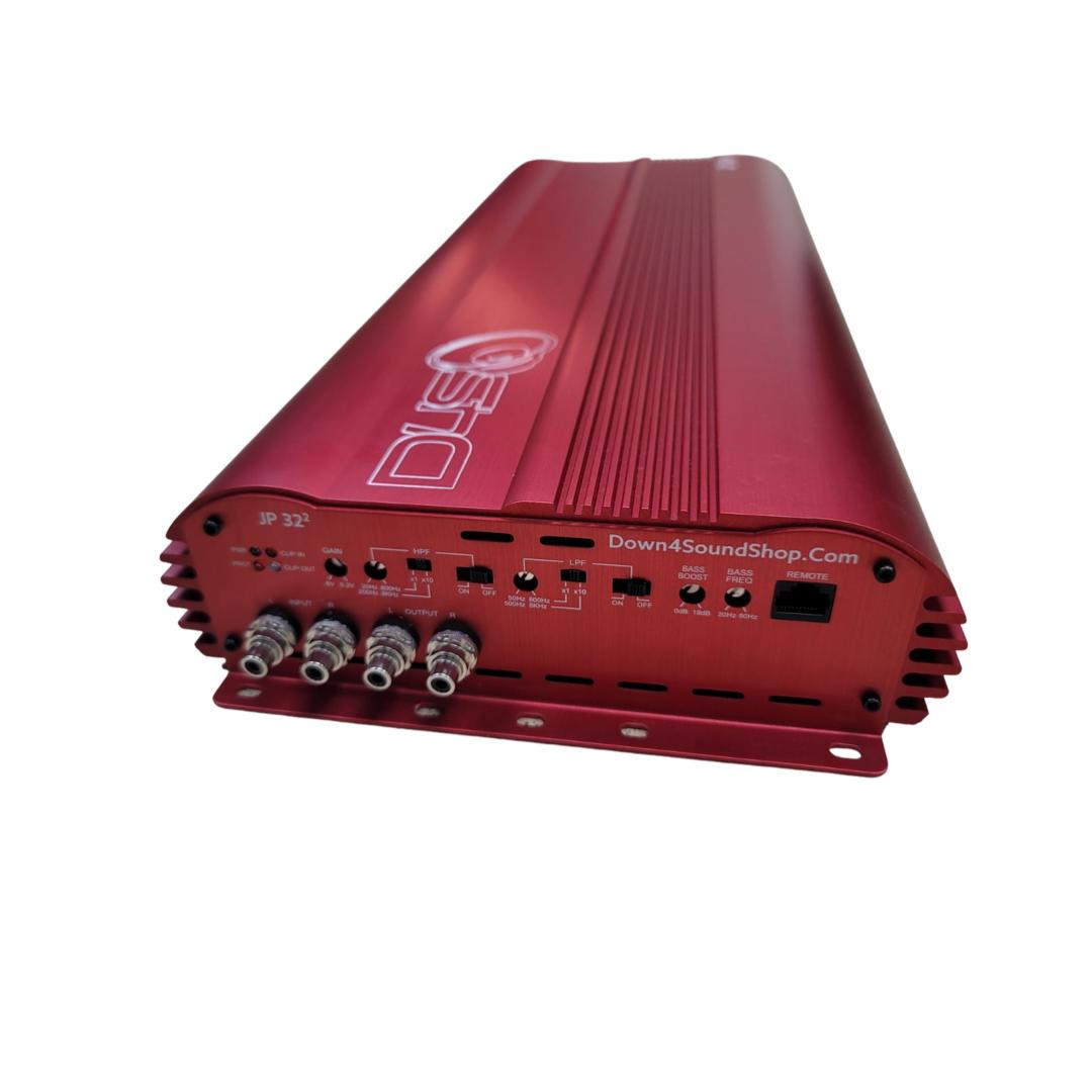 DOWN4SOUND | JP322 RED | 6000W RMS | 2 CHANNEL AMPLIFIER