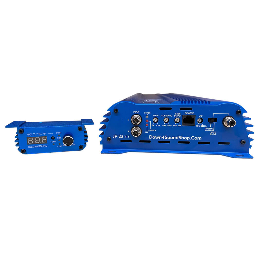 DOWN4SOUND | JP23 V1.5 ELITE BLUE | 2300W RMS AMPLIFIER