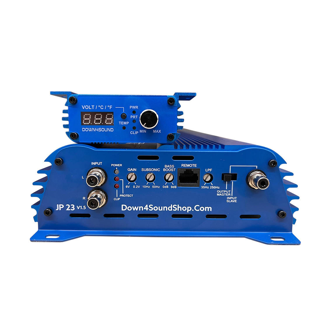 DOWN4SOUND | JP23 V1.5 ELITE BLUE | 2300W RMS AMPLIFIER