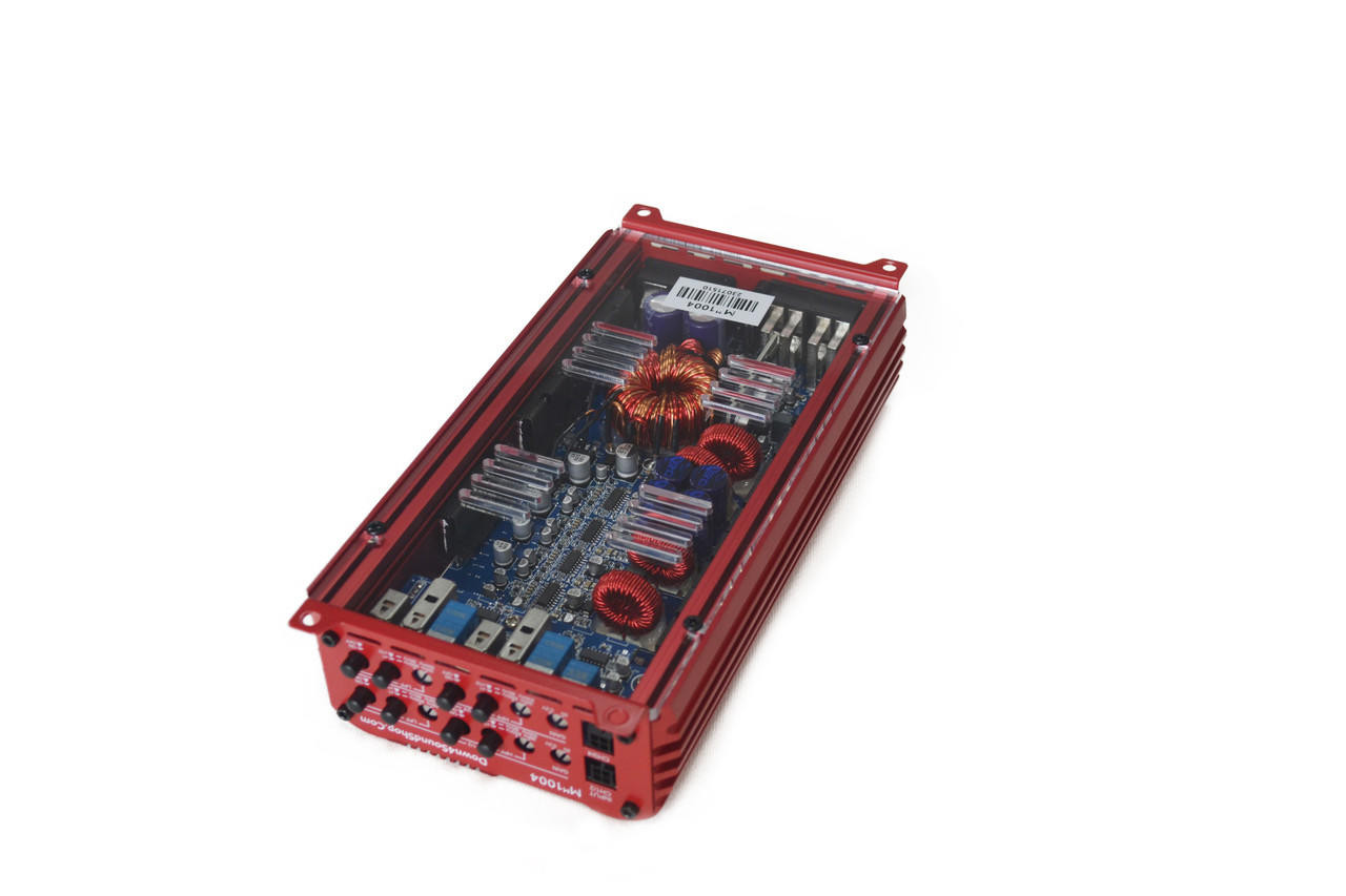 DOWN4SOUND | MM1004 (MINI MAXX) - RED | 700W RMS MINI | 4 CHANNEL