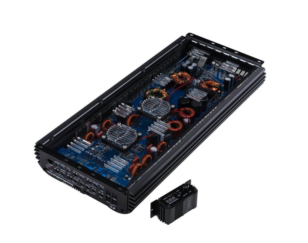 アンプ DOWN4SOUND JP77 RED | 3000W RMS - 7 CHANNEL AMPLIFIER - Down4Sound