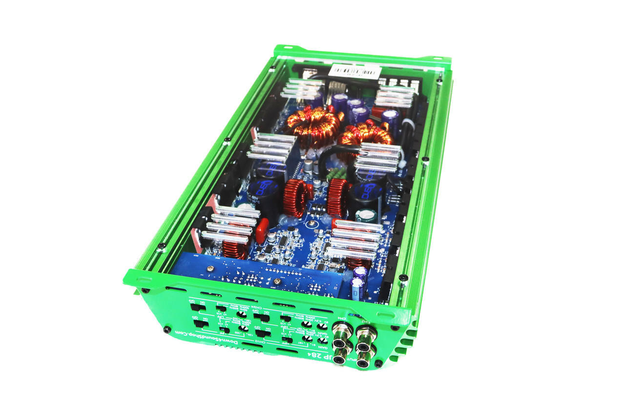 DOWN4SOUND | JP284 - GREEN | 3000W | 4 CHANNEL AMPLIFIER