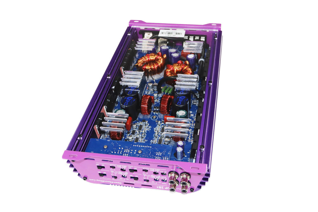DOWN4SOUND JP284 - PURPLE | 3000W 4 CHANNEL AMPLIFIER - Down4Sound