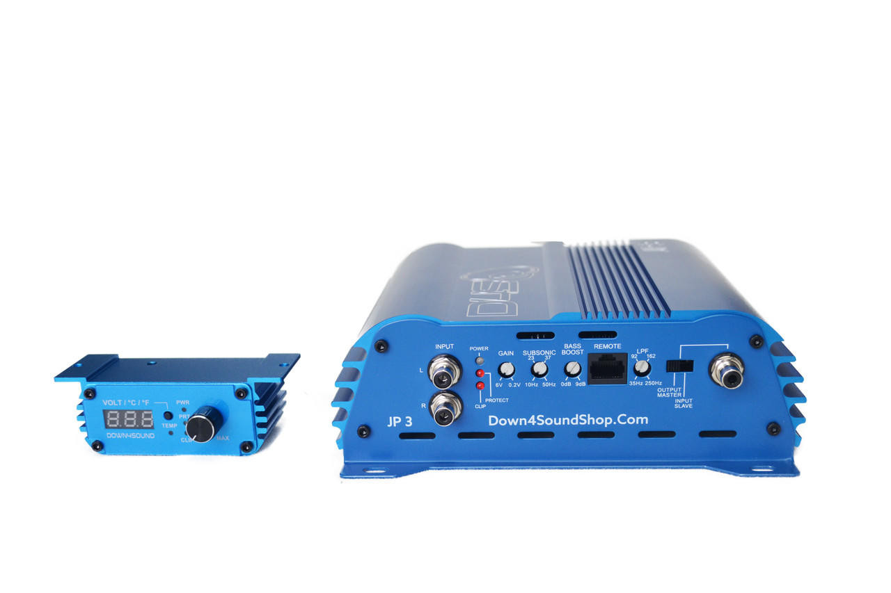 DOWN4SOUND JP3 CPT BLUE | 555W RMS - 4 2 1 ANY-OHM AMPLIFIER