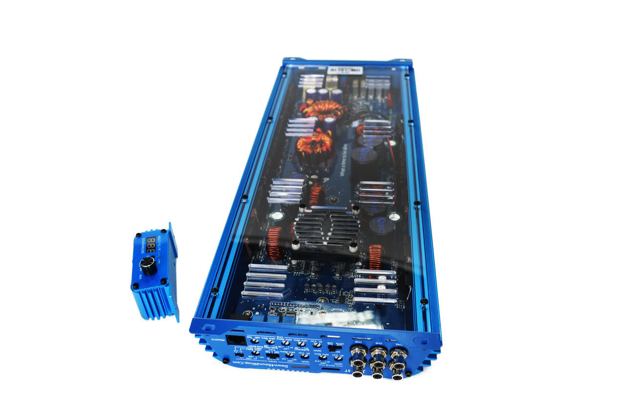 DOWN4SOUND | JP95T BLUE | 1500W RMS | 5 CHANNEL AMPLIFIER