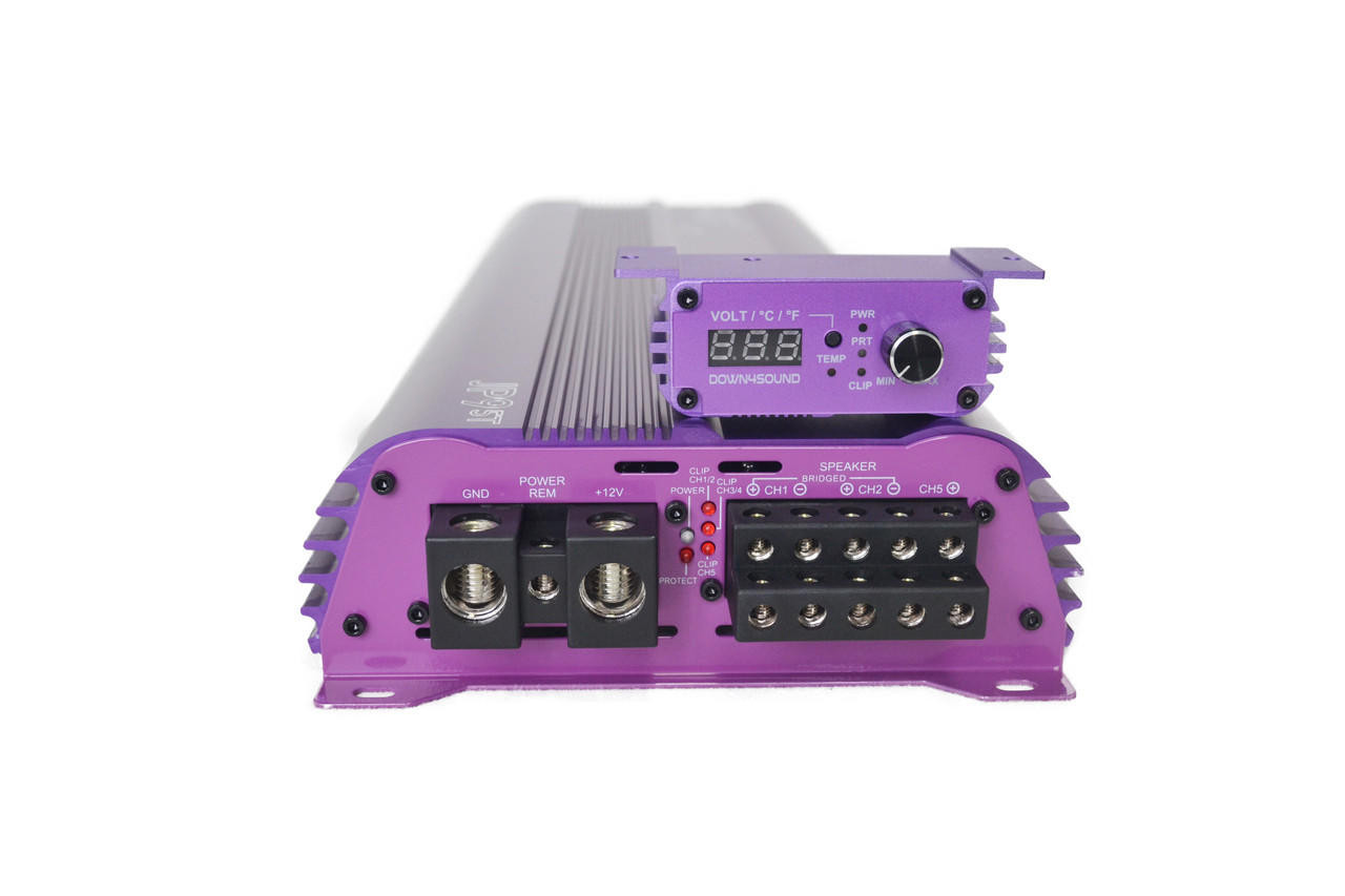 DOWN4SOUND | JP95T PURPLE | 1500W RMS | 5 CHANNEL AMPLIFIER