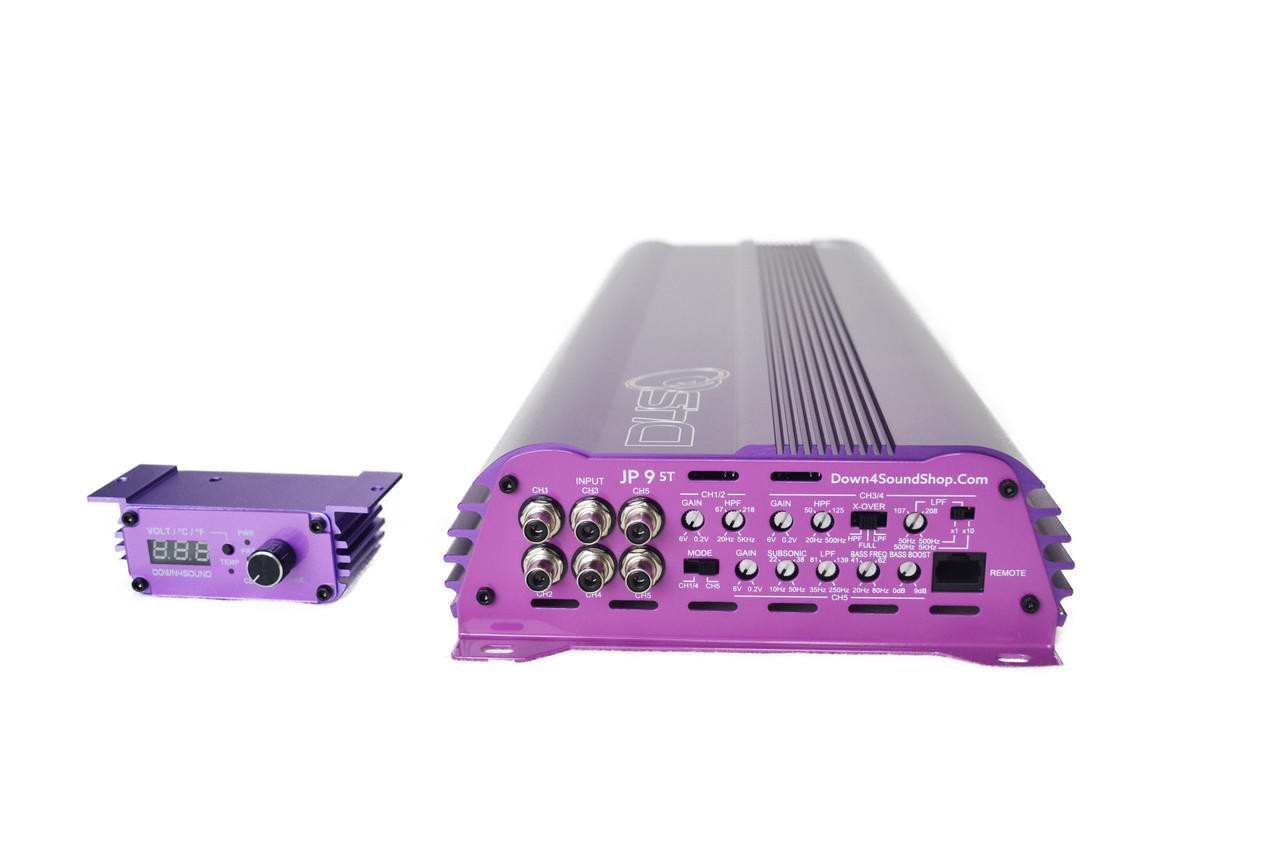 DOWN4SOUND JP95T PURPLE | 1500W RMS - 5 CHANNEL AMPLIFIER