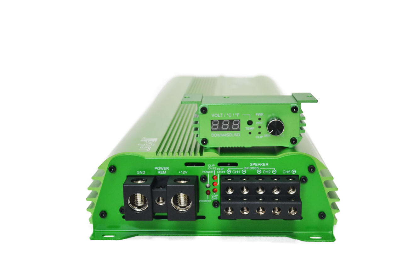 DOWN4SOUND JP95T GREEN | 1500W RMS - 5 CHANNEL AMPLIFIER