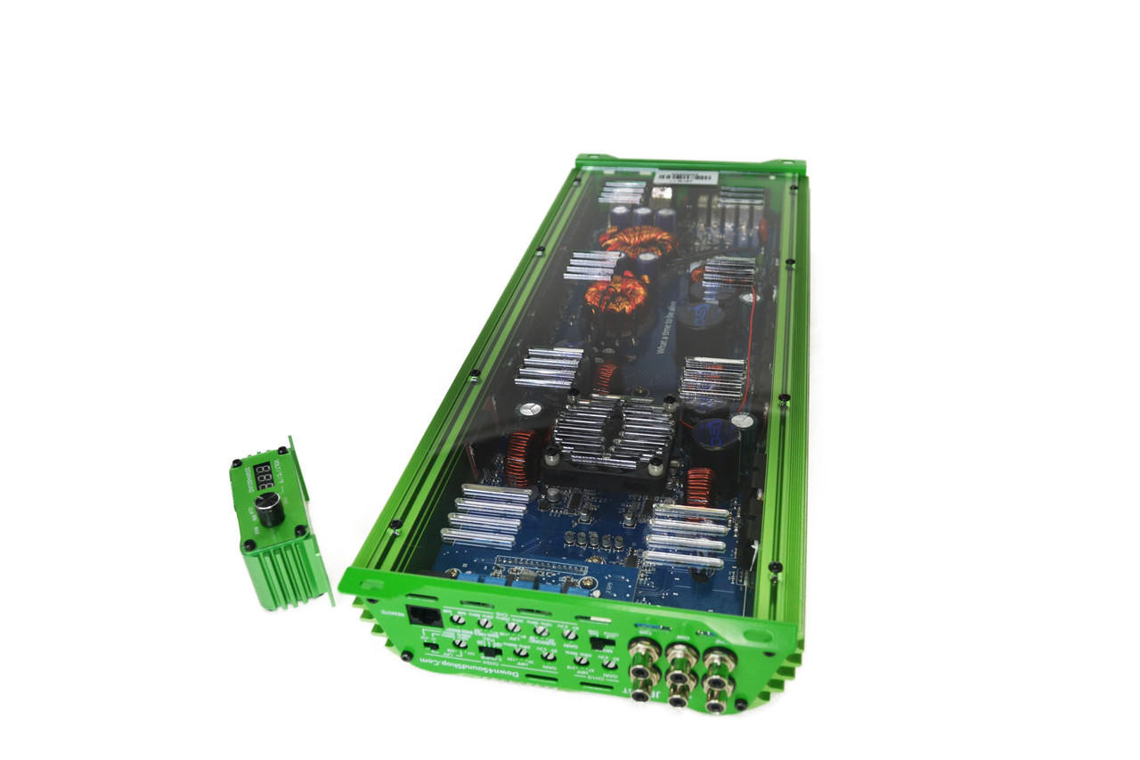 DOWN4SOUND | JP95T GREEN | 1500W RMS | 5 CHANNEL AMPLIFIER