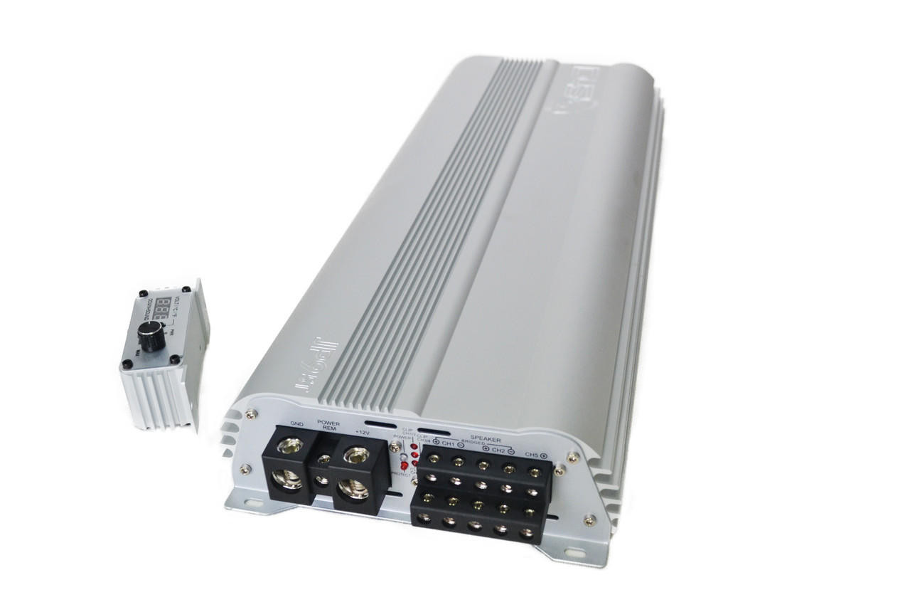 AVアンプ シルバー DOWN4SOUND | JP95T WHITE SILVER | 1500W RMS | 5 CHANNEL AMPLIFIER