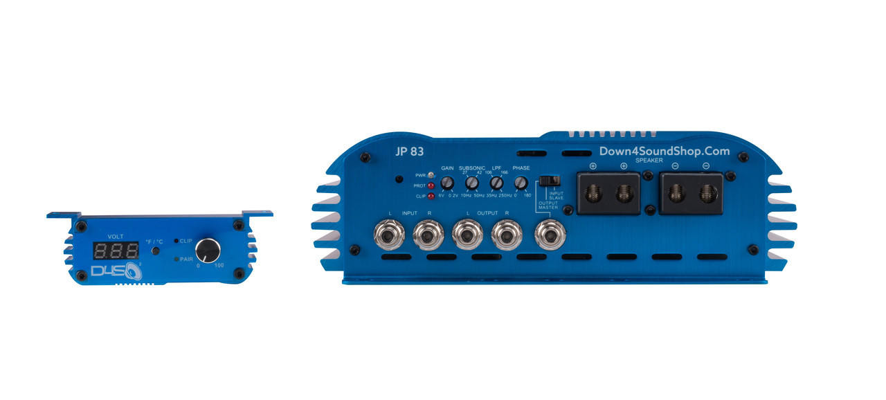DOWN4SOUND | JP83 BLUE | 8300W RMS AMPLIFIER - Down4Sound Shop