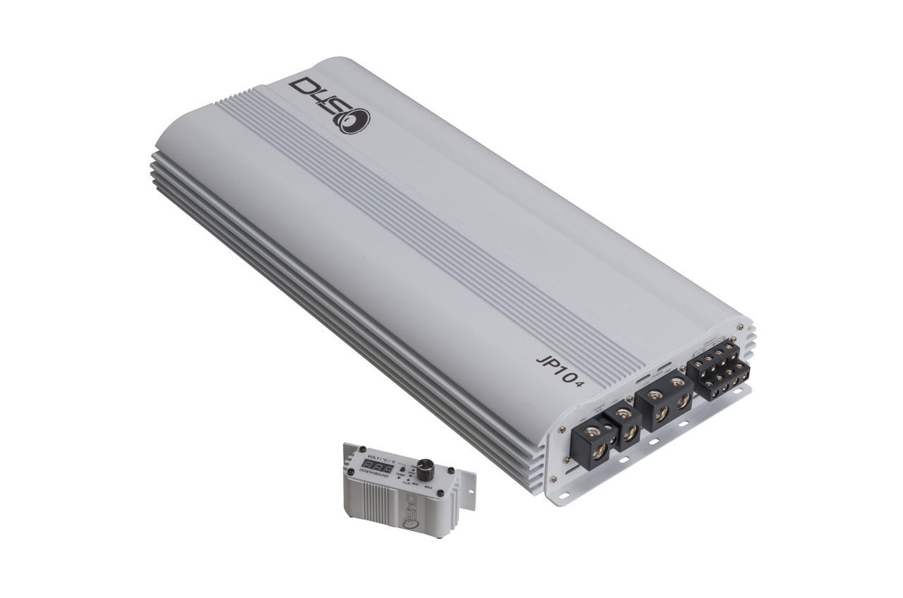 DOWN4SOUND | JP 10.4 WHITE GLOSS | 6000W RMS | 4 CHANNEL AMPLIFIER