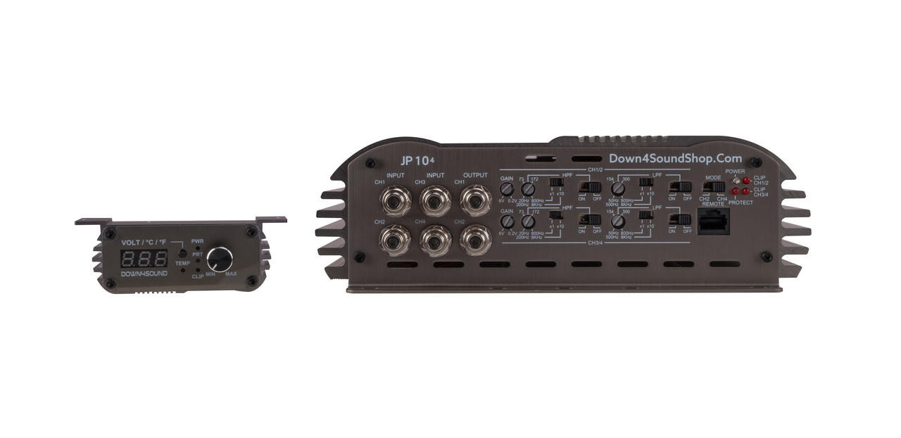 DOWN4SOUND | JP 10.4 TITANIUM | 6000W RMS | 4 CHANNEL AMPLIFIER