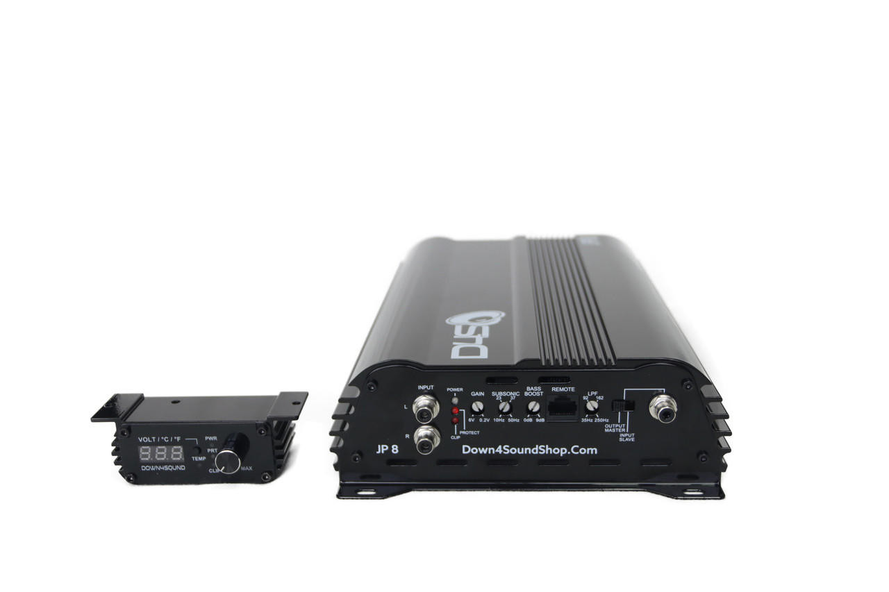 DOWN4SOUND JP8 V1.5 - BLACK GLOSS | 800+ WRMS CAR AMPLIFIER