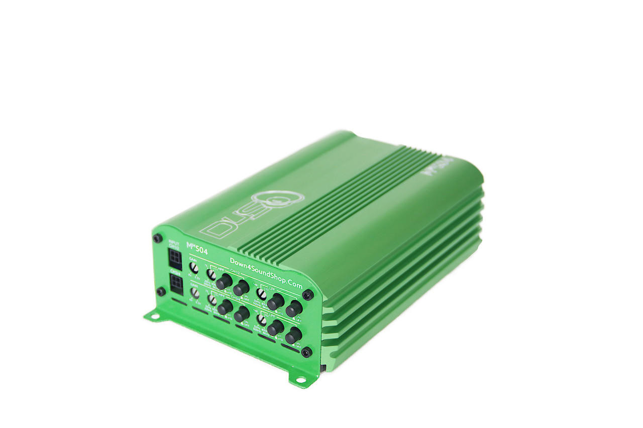 DOWN4SOUND | MM504 (MINI MAXX) - GREEN | 300W RMS MINI | 4 CHANNEL