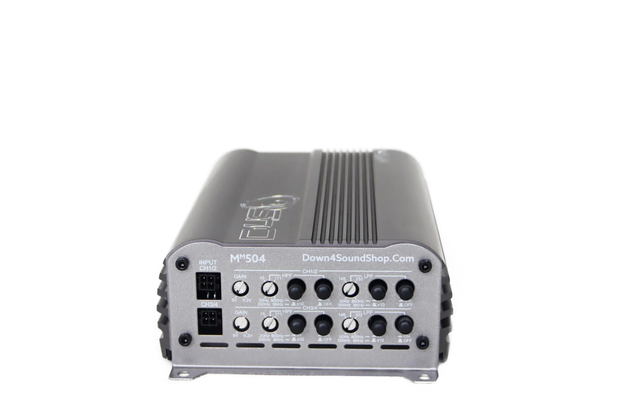 DOWN4SOUND | MM504 (MINI MAXX) - GRAY | 300W RMS MINI | 4 CHANNEL