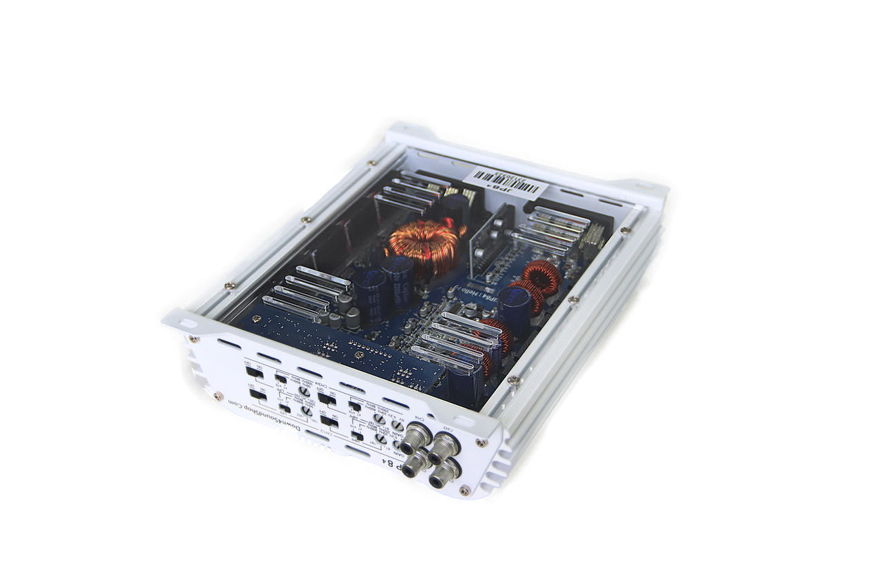 DOWN4SOUND JP84 - WHITE GLOSS | 400W RMS 4CH AMPLIFIER