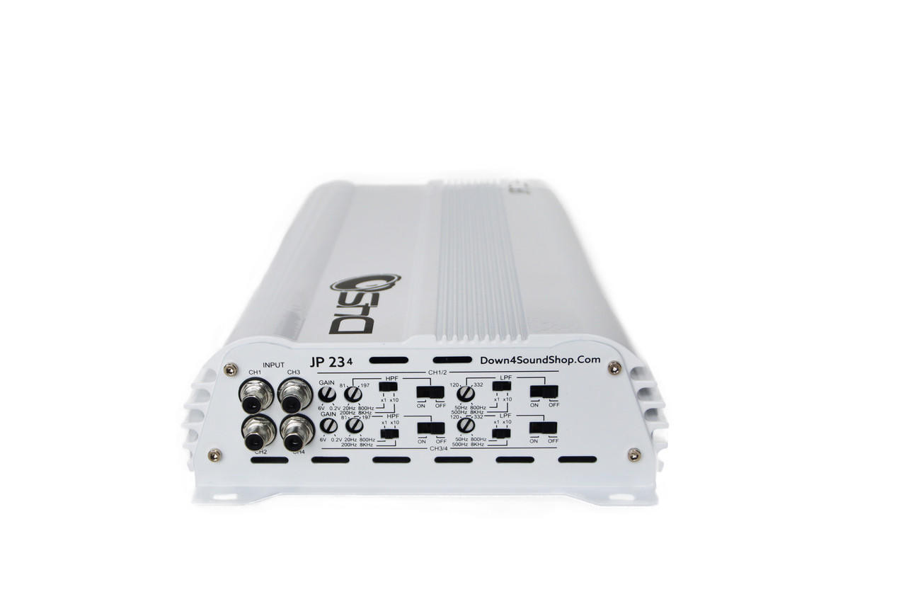 DOWN4SOUND JP234 - WHITE GLOSS | 2000W 4CH AMPLIFIER - Down4Sound Shop