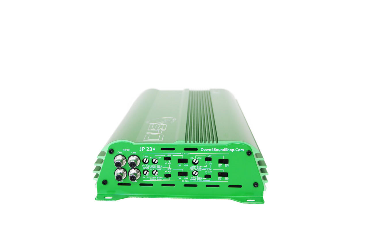 DOWN4SOUND | JP234 - GREEN | 2000W | 4 CHANNEL AMPLIFIER