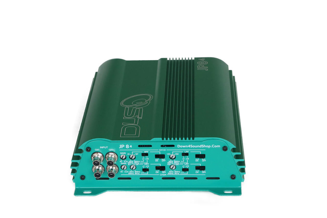 DOWN4SOUND JP84 TEAL | 400W RMS 4CH AMPLIFIER - Down4Sound Shop