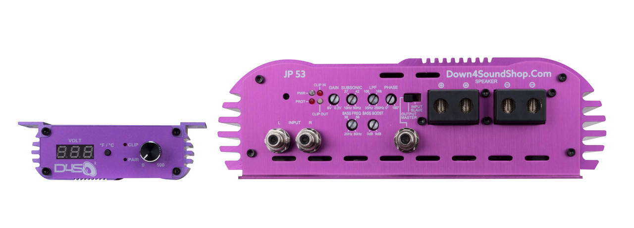 ム*コ様 SunarLureWorks Cep50s SLWピンクパープル雨鱒 DOWN4SOUND | JP53 PURPLE | 5300W RMS AMPLIFIER - Down4Sound Shop