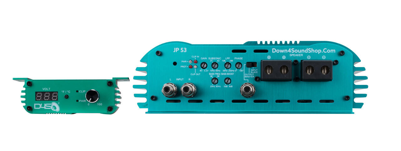 DOWN4SOUND | JP53 TEAL | 5300W RMS AMPLIFIER - Down4Sound Shop