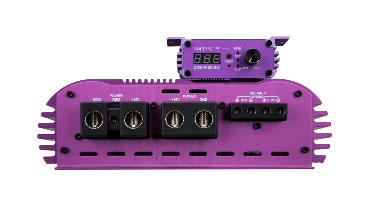 DOWN4SOUND | EZYPWR 810 PURPLE | 4000W RMS | 10 CHANNEL AMPLIFIER