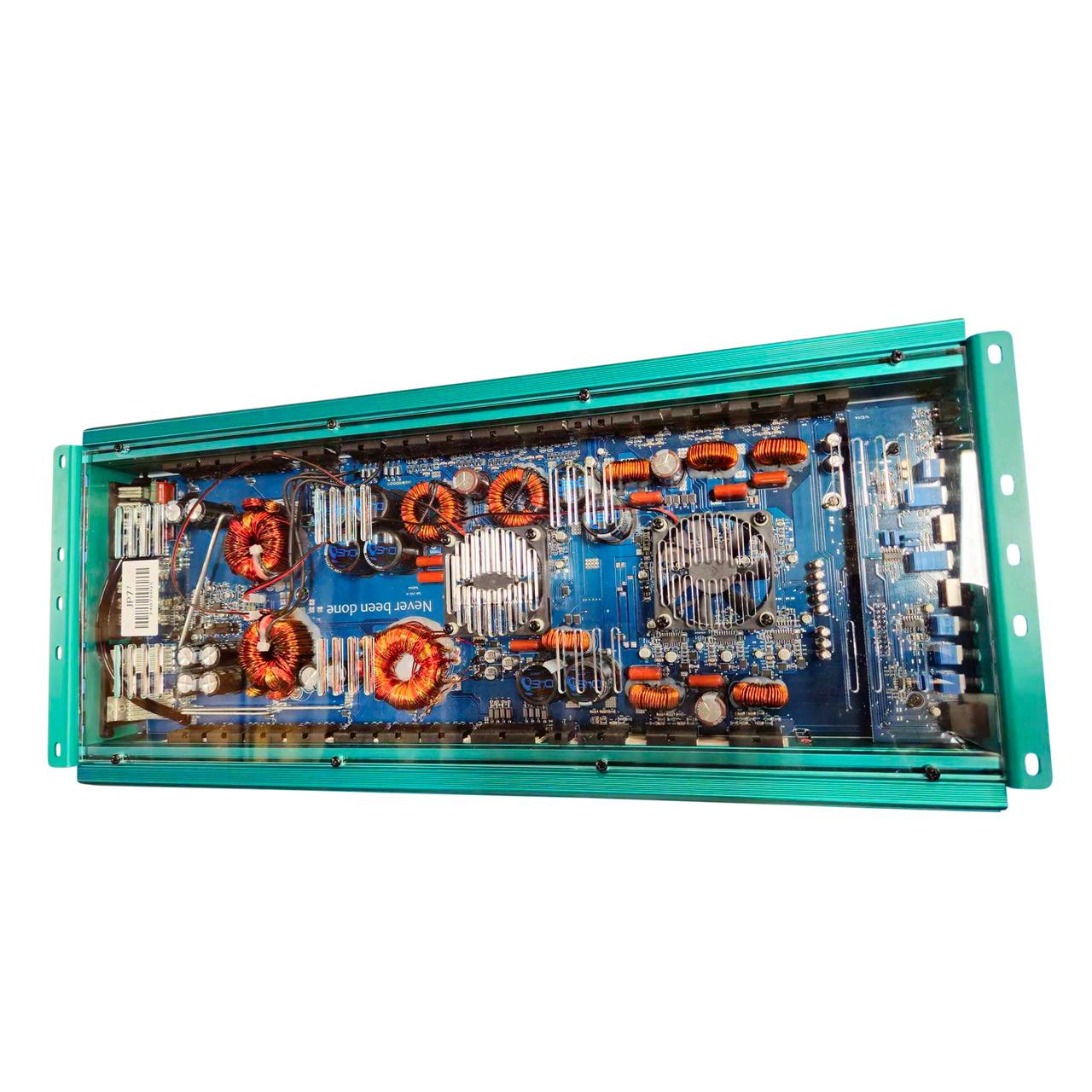 DOWN4SOUND | JP77 TEAL | 3000W RMS | 7 CHANNEL AMPLIFIER