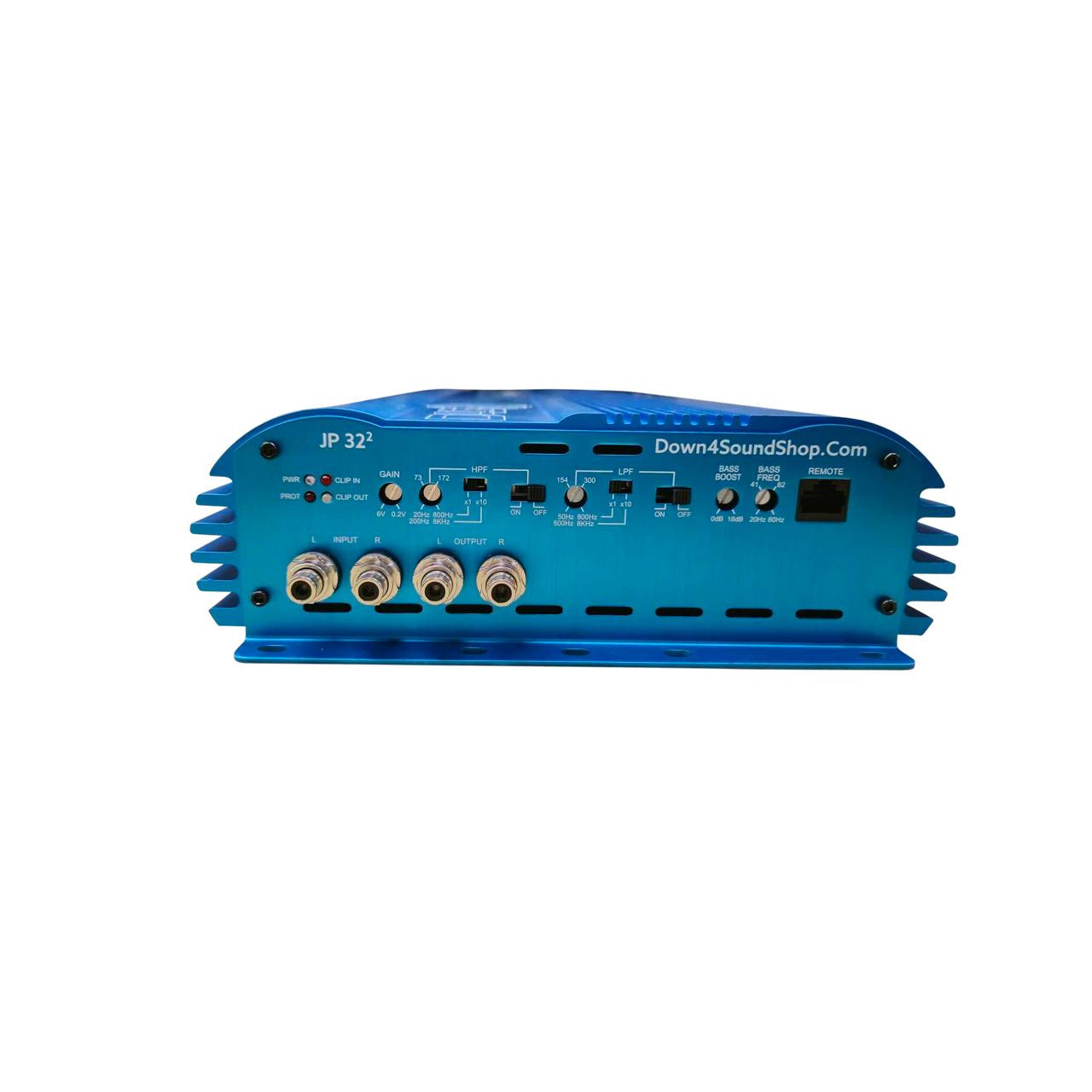 DOWN4SOUND JP322 BLUE | 6000W RMS - 2 CHANNEL AMPLIFIER