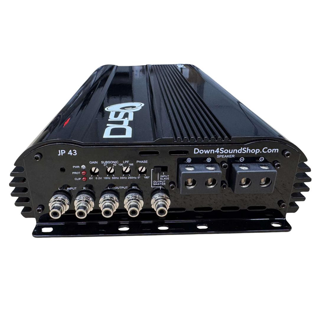 DOWN4SOUND | JP43 BLACK GLOSS | 4300W RMS AMPLIFIER - Down4Sound Shop