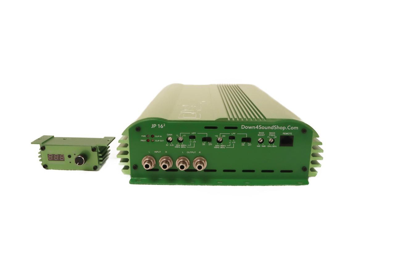 DOWN4SOUND | JP16.2 GREEN | 3200W RMS | 2 CHANNEL AMPLIFIER