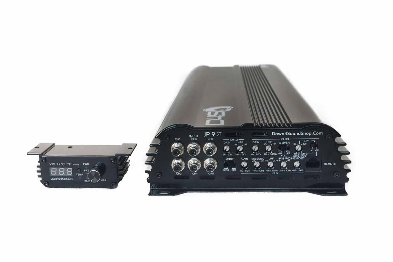 DOWN4SOUND | JP95T BLACK GLOSS | 1500W RMS | 5 CHANNEL AMPLIFIER